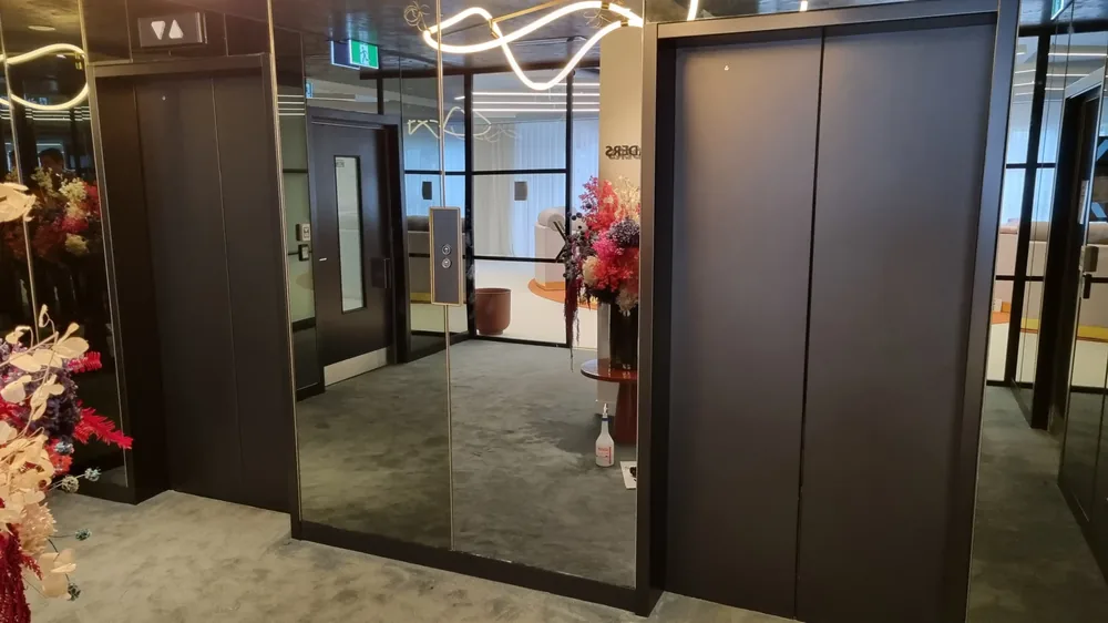 Elevator Wraps – Frosted Films & Printed Wall Designs project by Design Tints, Auckland