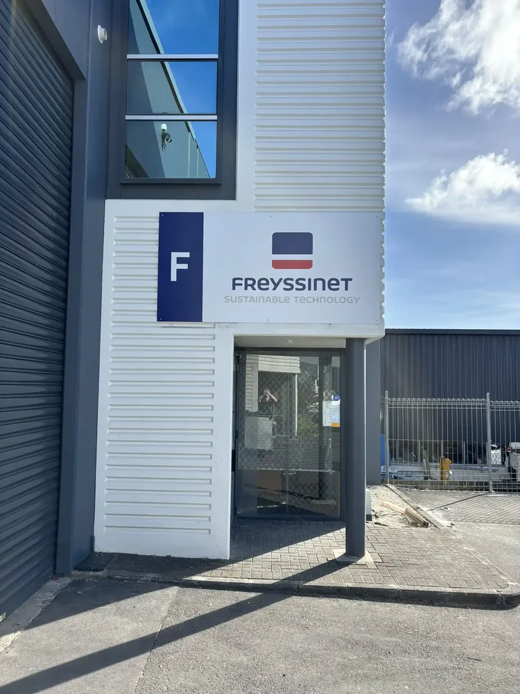 Freyssinet Sign – Graphics & Signage project by Design Tints, Auckland