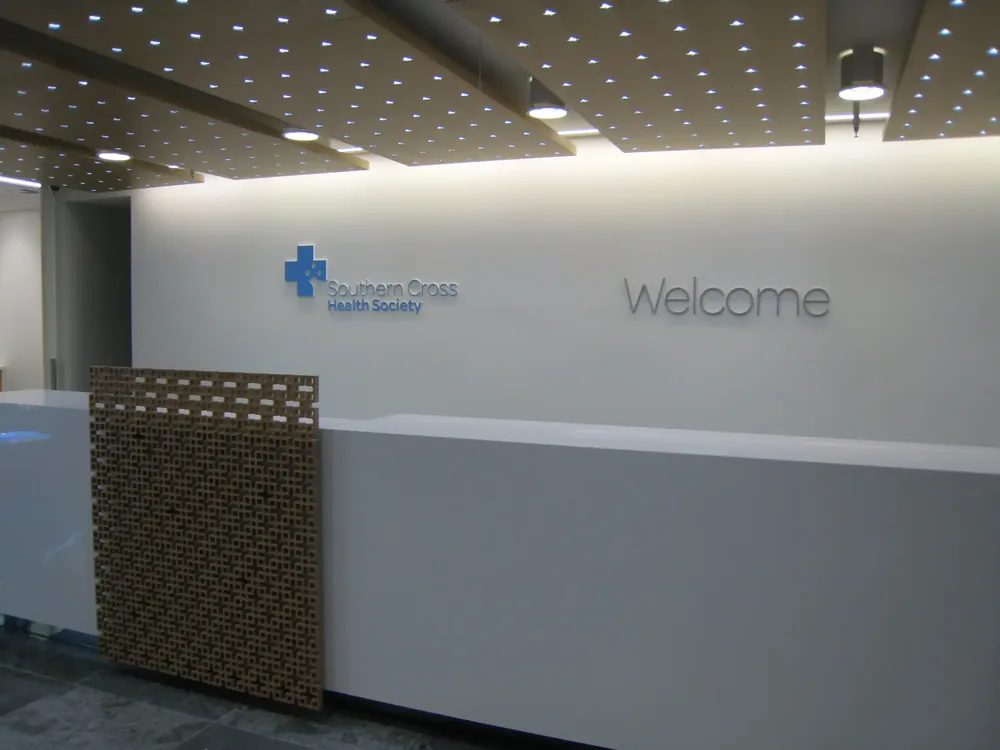 Southern Cross Reception Signage1 – Graphics & Signage project by Design Tints, Auckland