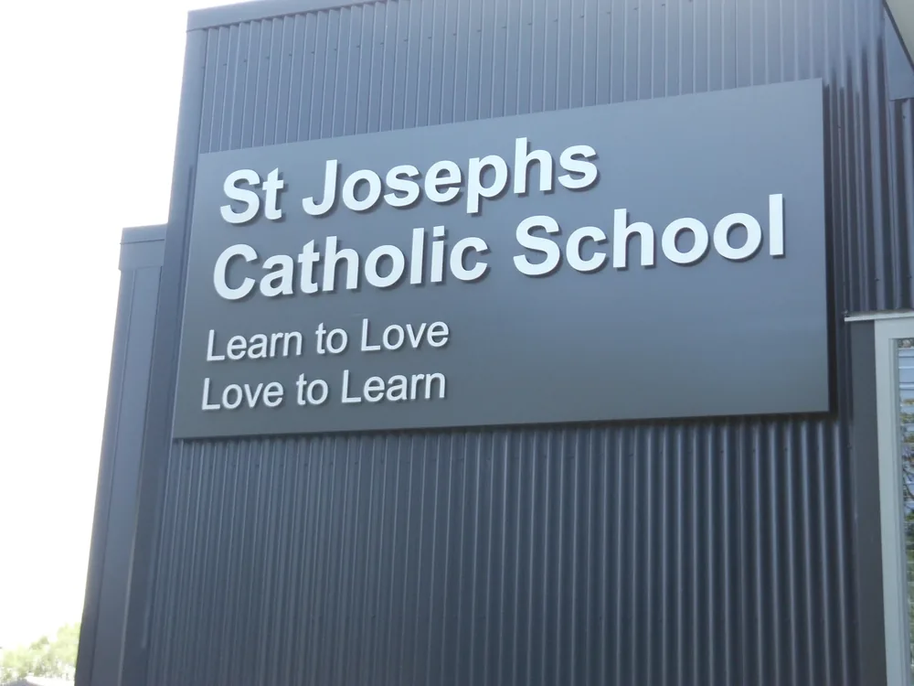 St Josephs – Graphics & Signage project by Design Tints, Auckland